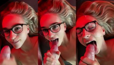 CatAnd Dick BWC Sucking: Cheerfully Licking A Big Wet Cock
